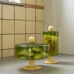 Tall Duo Jar (Green)