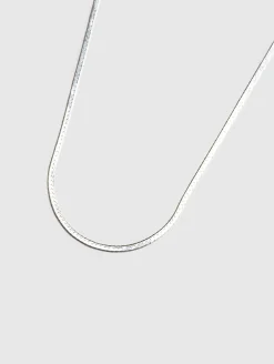 Thin Herringbone Chain (Silver)