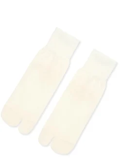 Wool Tabi Short Crew (Ivory)